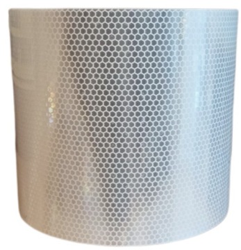 СВЕТООТРАЖАЮЩАЯ ЛЕНТА САМОКЛЕЯЩАЯСЯ НАКЛЕЙКА БЕЛАЯ 15см