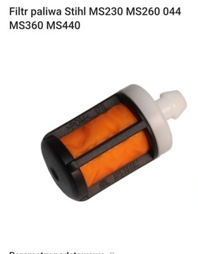 Filtr paliwa Stihl MS 230 260 044 360 440 TS 700