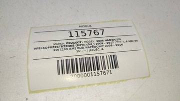 MODUL RADAR SENZOR BEZKONTAKTNÍ PEUGEOT 3008 I 5008 FACELIFT KOŠ 9673046780