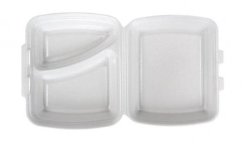 Menubox styropianowy dzielony 2-dzielny 250szt