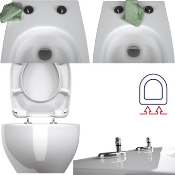 Сиденье для унитаза с плавным закрыванием для KOŁO NOVA PRO/Selnova SQUARE, СЪЕМНОЕ