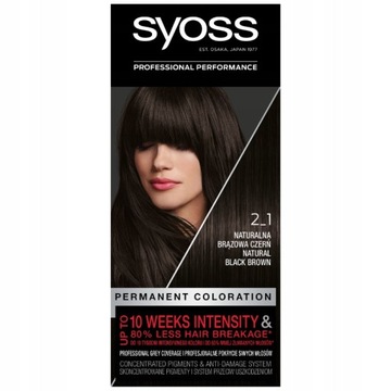 SYOSS FARBA SalonPlex 2_1 naturalna brązowa czerń