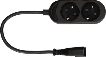 Adapter Przejściówka UPS wtyk IEC C14 - 2 gniazda