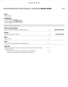 Volvo XC60 II 2026 VOLVO XC60 ULTRA (BOGATE WYPOSAŻENIE) B5 AWD, zdjęcie 9