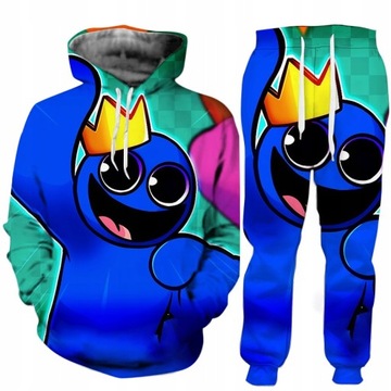 DRES MINECRAFT BLUZA SPODNIE ŚWIECĄCY W CIEMNOŚCI
