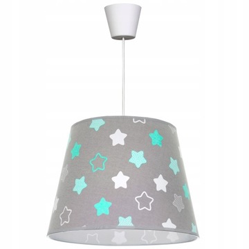 LAMPA SUFITOWA WISZĄCA ŻYRANDOL DZIECIĘCY DO SYPIALNI POKOJU Z ABAŻUREM