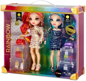 577553EUC Rainbow High Twins Лорел, Холли Де'Виус