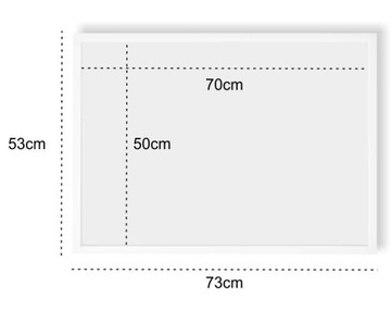 Tablica powitalna 50x70cm ślub wesele Biała Ramka