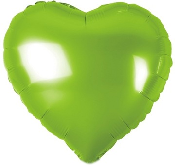 Balon foliowy Serce Zielone Dekoracja na Urodziny 45 cm