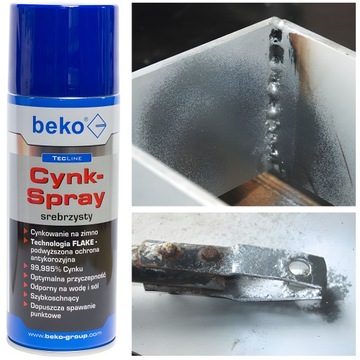 Cynk w aerozolu BEKO - matowy 400 ml