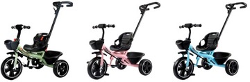 Трехколесный велосипед, легкая коляска для езды на велосипеде, 5-точечные ремни, 3 цвета