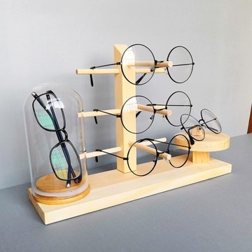 Stojak na okulary drewniany stojak na okulary przeciwsłoneczne