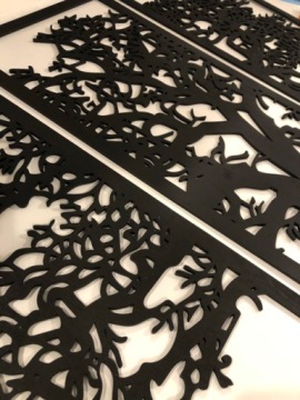 АЖУРНАЯ ЖИВОПИСЬ ОТДЕЛКА СТЕНЫ ДЕРЕВНЫМИ ПАНЕЛЯМИ