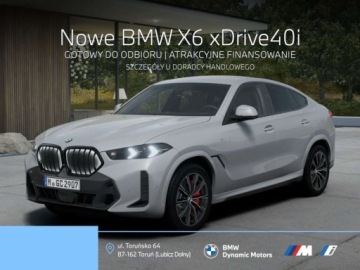 BMW X6 G06 SUV Facelifting 3.0 40i 381KM 2026 BMW X6 xDrive40i 381 KM mHEV - Gotowy do Odbioru - Pakiet M Pro - Kamera 3