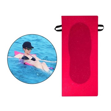 Przenośna mata Szybkoschnący materac basenowy dla koloru czerwonego