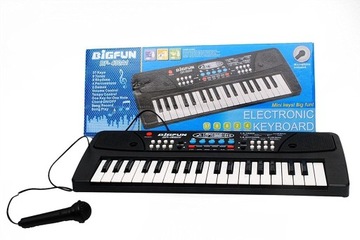 ELEKTRONICZNY KEYBOARD PIANINO ORGANY DZIECI PIANINKO + MIKROFON KARAOKE