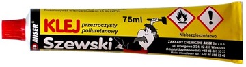 KLEJ SZEWSKI DO BUTÓW FILCU SKÓR SZKŁA GUMY 75 ml