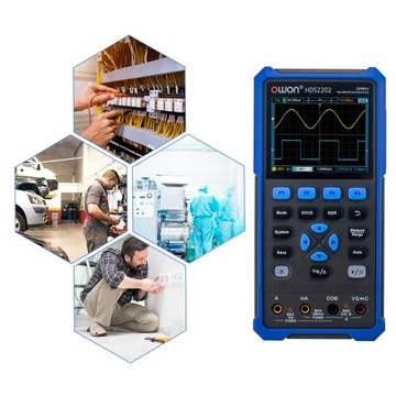 Цифровой осциллограф OWON HDS2202 + мультиметр