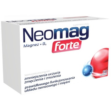 NEOMAG FORTE MAGNEZ+B6 PODWÓJNA DAWKA MAGNEZU 50ta