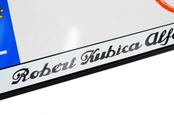 Ramka tablicy rejestracyjnej ALFA ROMEO ROBERT KUBICA
