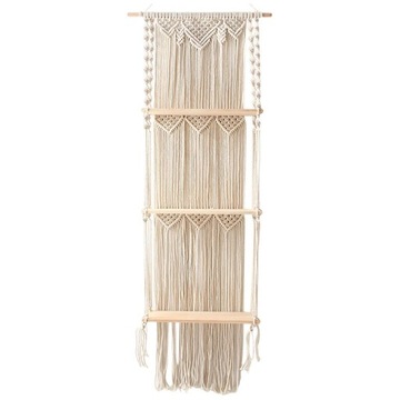 ch-Wander Handmade Macrame Wall Hanging Shelf