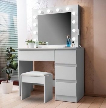 Aga Туалетный столик с подсветкой Матовый белый