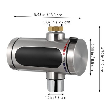 Проточный кухонный водонагреватель с цифровым светодиодным дисплеем