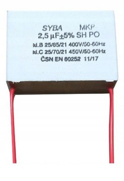 KONDENSATOR ROZRUCHOWY 2,5uF 450V jakość