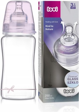 Lovi szklana butelka 250ml Diamond Baby Shower