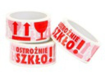 TAŚMA OSTROŻNIE SZKŁO 1szt