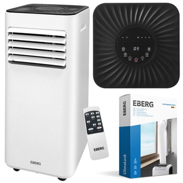 Klimatyzator przenośny EBERG MIRU 2,6kW osuszacz 24l/24h LED + ClimaLock