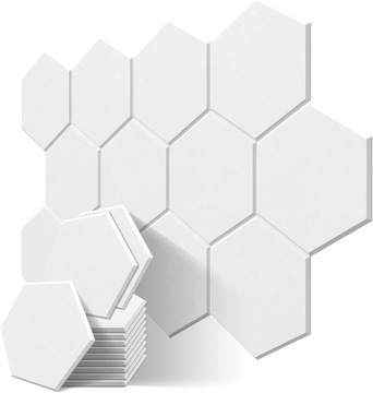 PANELE AKUSTYCZNE BIAŁE 12 SZTUK 36X30X1 DOM BIURO PREMIUM