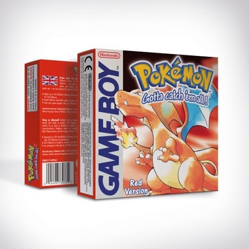 Pokemon Red ЕВРО Репродукция Упаковка для Gameboy