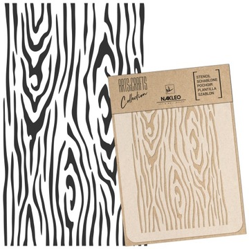 Szablon DIY SCRAPBOOKING DECOUPAGE Wielorazowy 15x21cm A5 Panel DREWNO