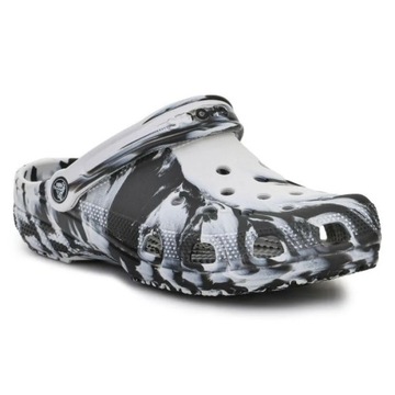 Crocs Classic Marbled Clog White/Black 206867-103