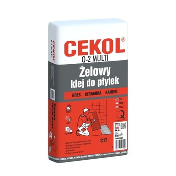 CEKOL Q-2 ŻELOWY elastyczny KLEJ DO PŁYTEK 5KG