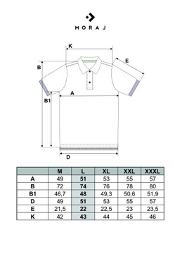 Koszulka Polo Męska Klasyk Premium MORAJ 2XL