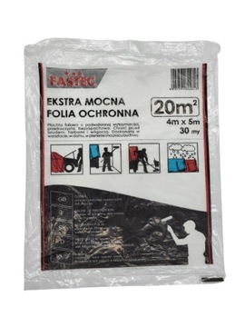FOLIA MALARSKA OCHRONNA MOCNA 5 m x 4 m GRUBA 30um