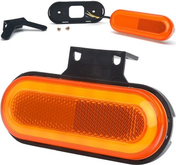 LAMPA BOCZNA Z KIERUNKIEM OBRYSÓWKA LED WAŚ NEON