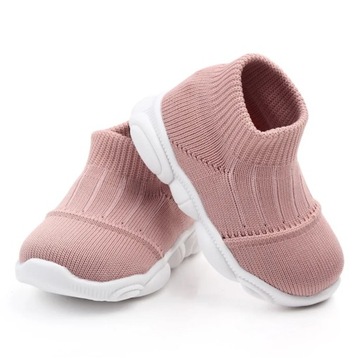 Кроссовки СПОРТИВНАЯ ОБУВЬ для девочек, ТКАНЬ, гибкие, без шнуровки, 22/23, 13 см