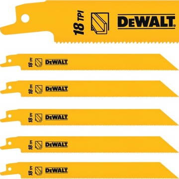 Dewalt Brzeszczoty piły szablastej 18tpi 203mm 5x