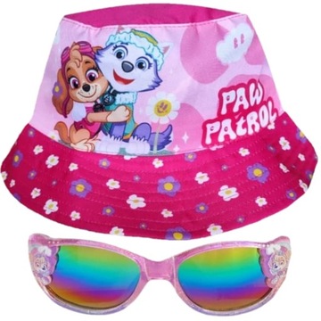 Kapelusz materiałowy na lato Psi Patrol 53cm + okulary
