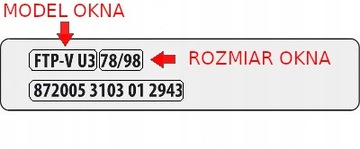 PLISA DACHOWA TERMICZNA pasująca do okna o wymiarach 66x118