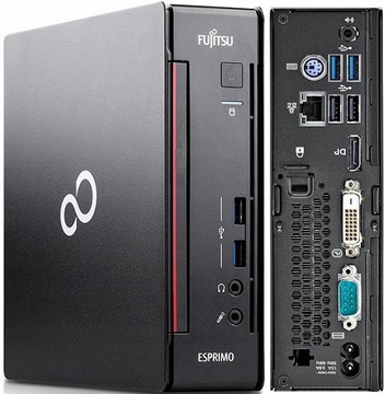 MIni PC Fujitsu Q556 Tiny 8GB 256GB SSD NVMe W10/W11 Wi-Fi DVD-RW RS-232