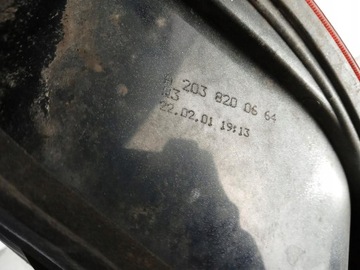 MERCEDES BENZÍN W203 SVĚTLO ZADNÍ PRAVÝ A2038200664