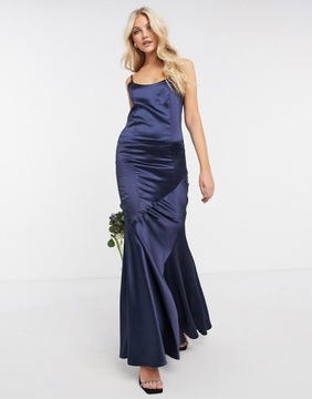 Asos Design XXH ick MAXI SUKIENKA ODKRYTE PLECY XXS