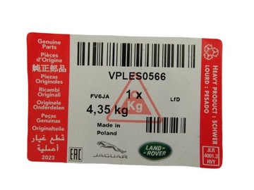 NOVÁ ORIGINÁLNÍ KRYTINA HMOTA KUFRU NEW DEFENDER L663 20- VPLES0566