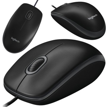 Mysz przewodowa Logitech B100 czarna