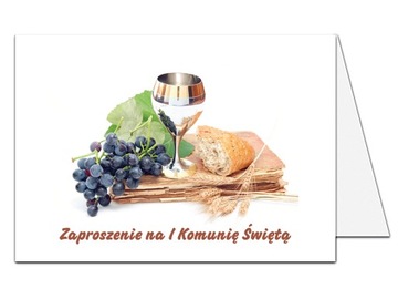 ZAPROSZENIA zaproszenie na Komunię Świętą 10 sztuk