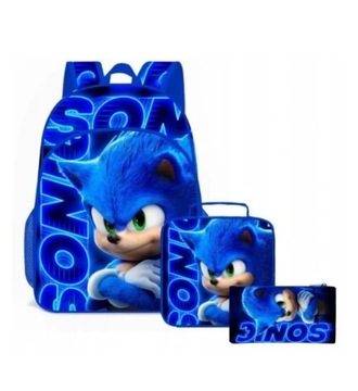 PLECAK SZKOLNY DUŻY ZESTAW Dla Gry SONIC